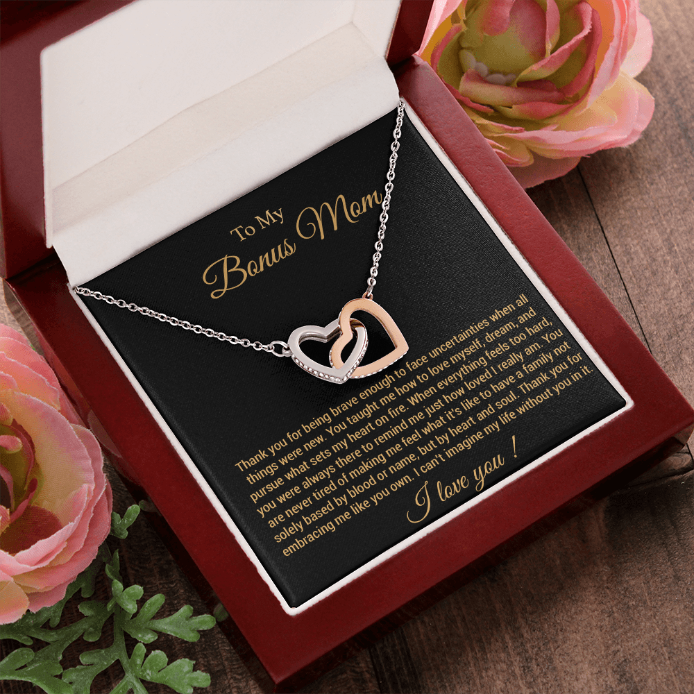To My Bonus Mom Necklace, Step Mom Gift, Birthday & Mother's Day from Daughter