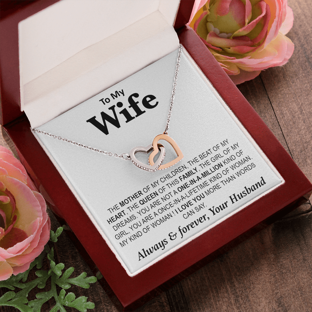 To My Wife Necklace, Gift For Wife Girlfriend From Husband, Valentines Day