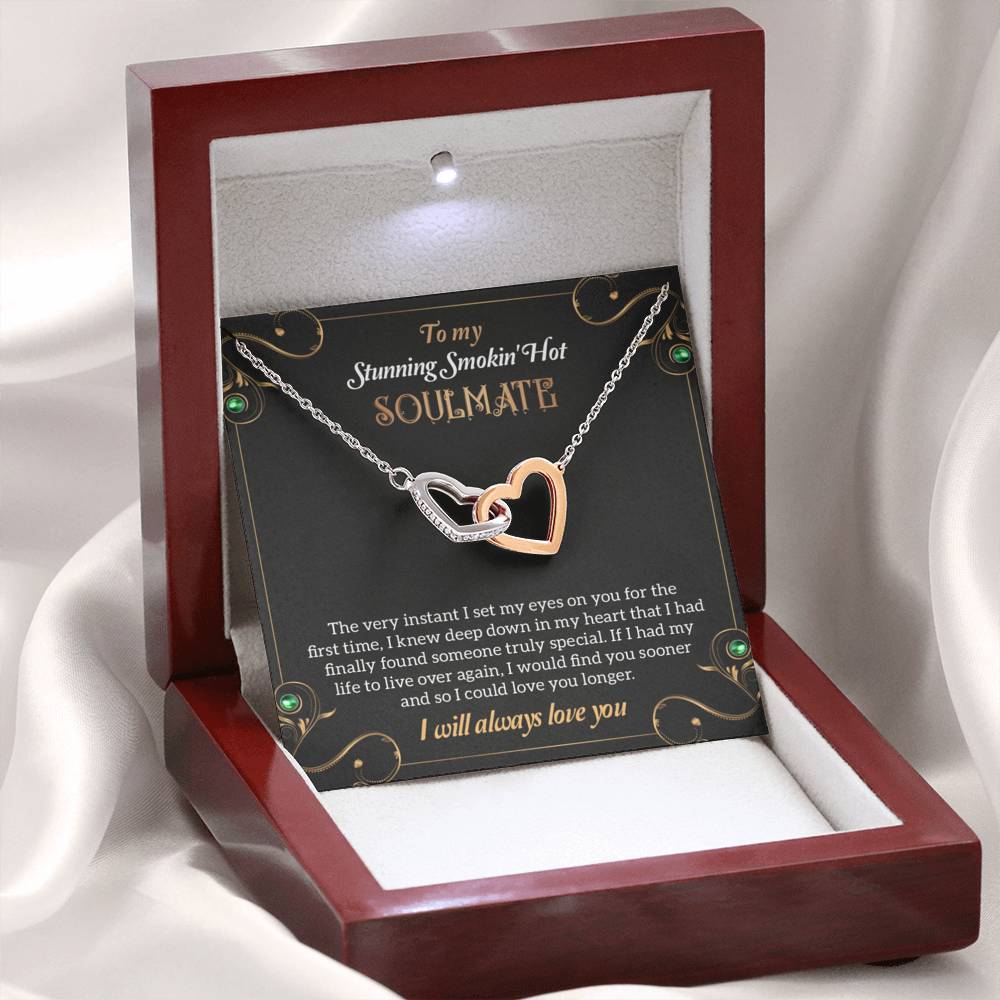 To My Stunning Smoking Hot Soulmate Necklace, Gift For Wife, Birthday Gift