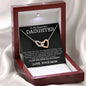 To My Beautiful Daughter Necklace, Necklace for Daughter, Daughter Gifts, Gifts for Daughter