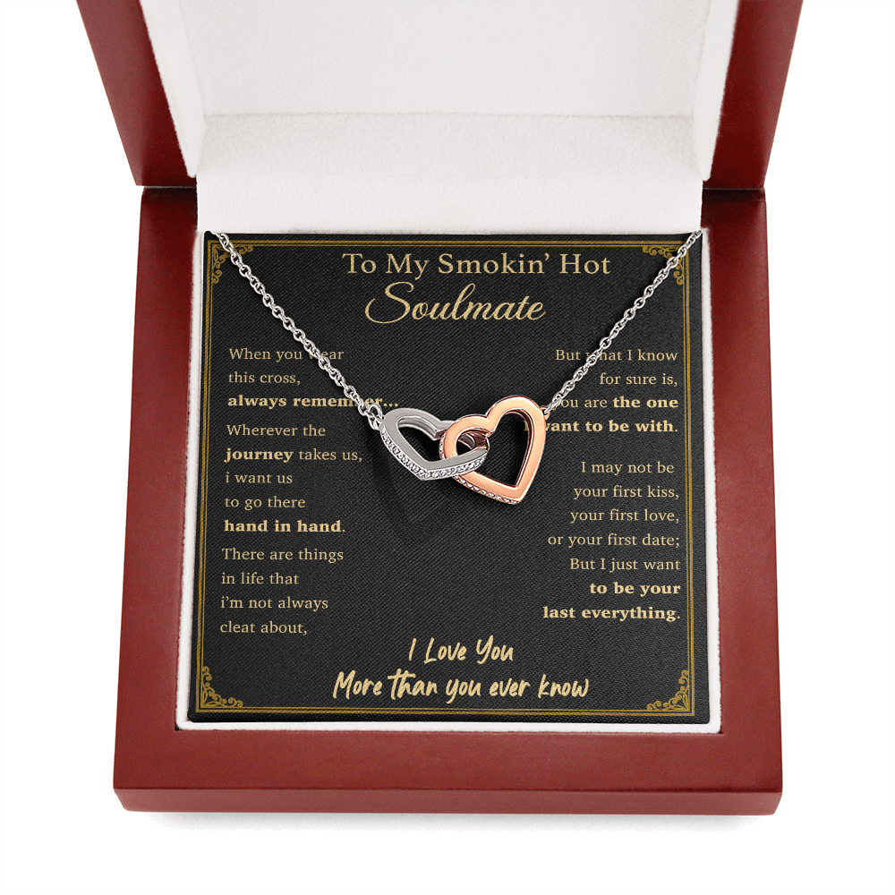 To My Soulmate Necklace Engagement Anniversary Gift for Her Birthday