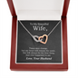 To my Beautiful Wife Necklace, Wife Necklace Gift from Husband, Birthday Gifts