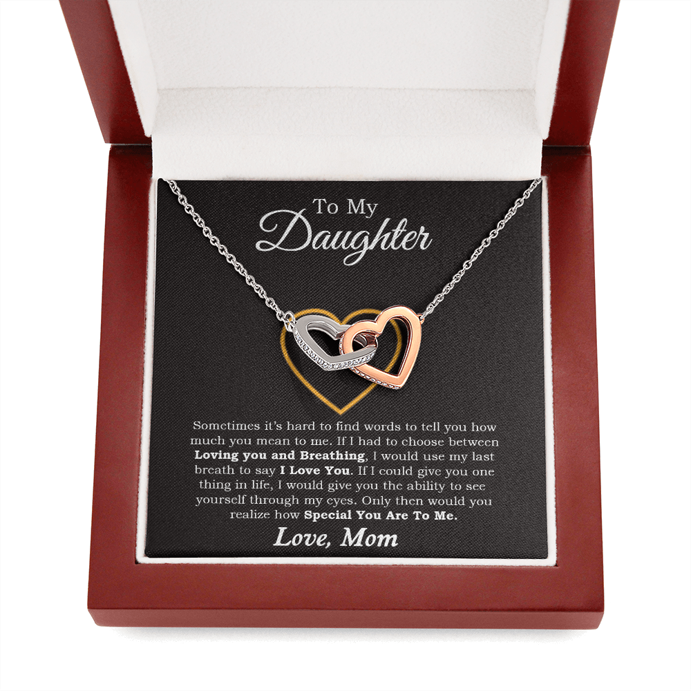 To My Daughter Necklace, Gift For Daughter From Mom, Daughter Mother Necklace