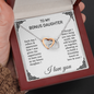 To my Bonus Daughter Necklace, Bonus Daughter, Step Daughter Gift