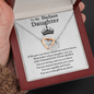 To My Badass Daughter Necklace From Mom, Badass Daughter Necklace Birthday