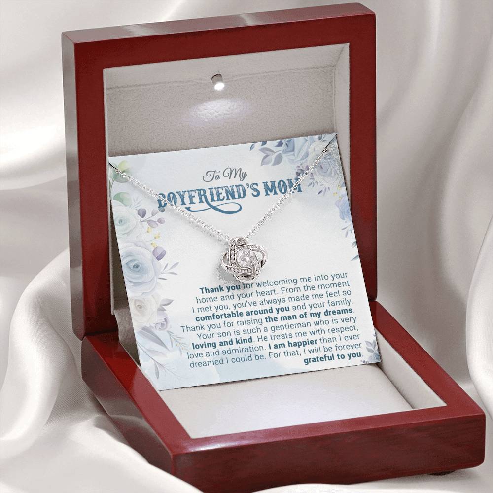 To My Boyfriend's Mom Necklace, For My Boyfriend's Mom, Birthday Gift