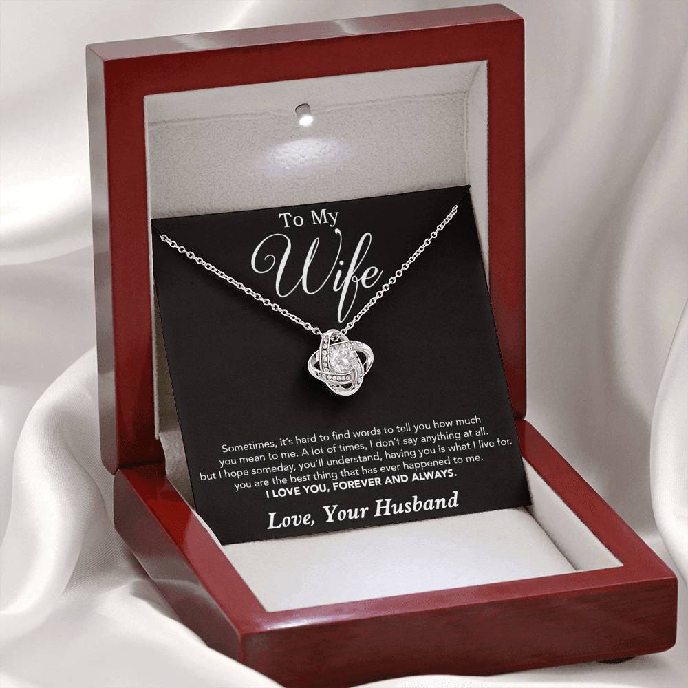 To My Wife Necklace, Gift For Wife, Anniversary Gift For Wife