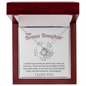 To My Bonus Daughter Necklace, Step Daughter Gift From Stepdad, Stepmom