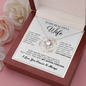 To My Beautiful Wife Necklace, Wife Necklace Gift from Husband, Birthday Gift