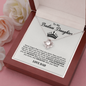 To My Badass Daughter Necklace From Dad, Badass Daughter Necklace Birthday