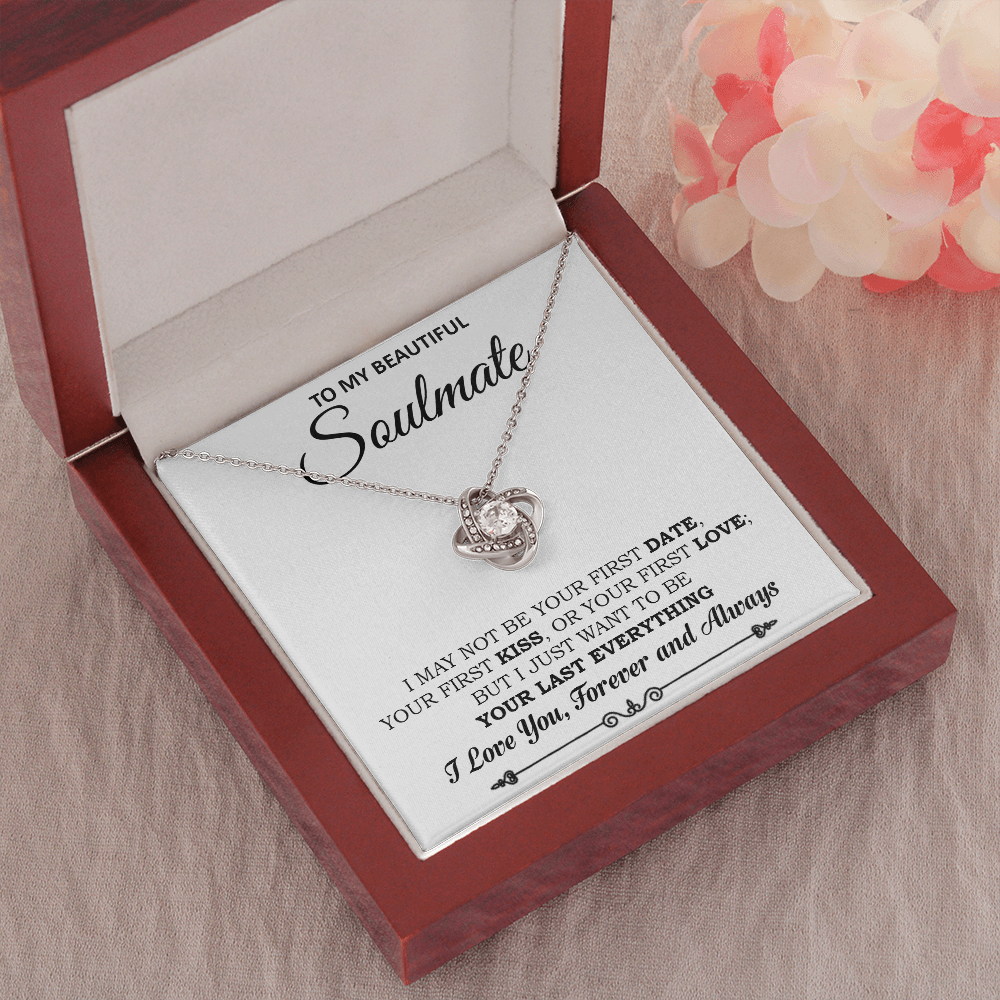 To My Soulmate Necklace, Gift For Wife Girlfriend From Husband, Valentines Day