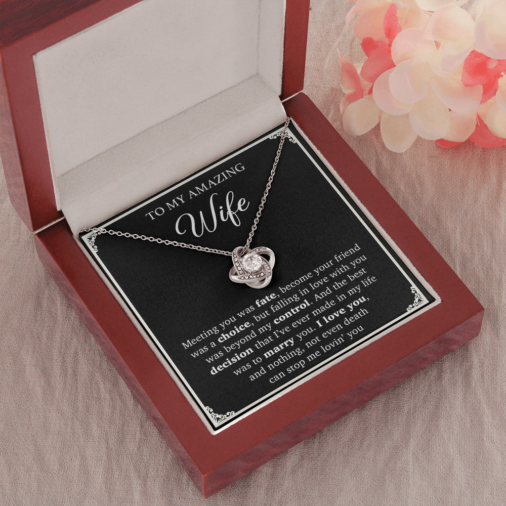 To My Wife Necklace, Engagement Gift For Her, Wife Birthday Gift
