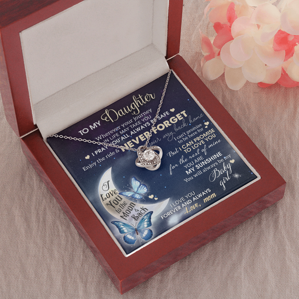 To My Daughter Necklace, Daughter Gift From Mom, Gifts For Daughter Necklace