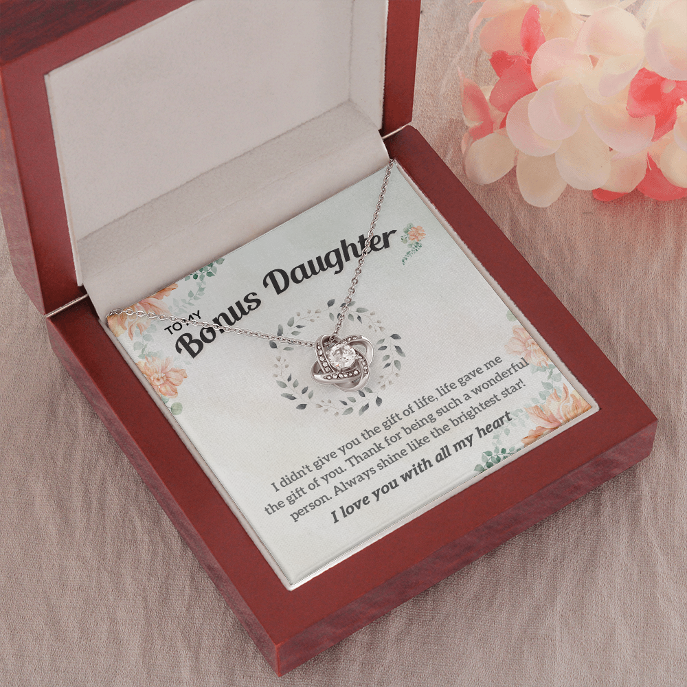To my Bonus Daughter Necklace, Bonus Daughter, Step Daughter Gift