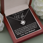 To My Beautiful Wife Necklace - Anniversary Gift for Wife,Birthday Gift for Wife