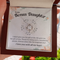 To my Bonus Daughter Necklace, Bonus Daughter, Step Daughter Gift
