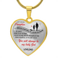To my Darling Daughter Love DAD Luxury Heart Shaped Necklace Anniversary Gift NEW