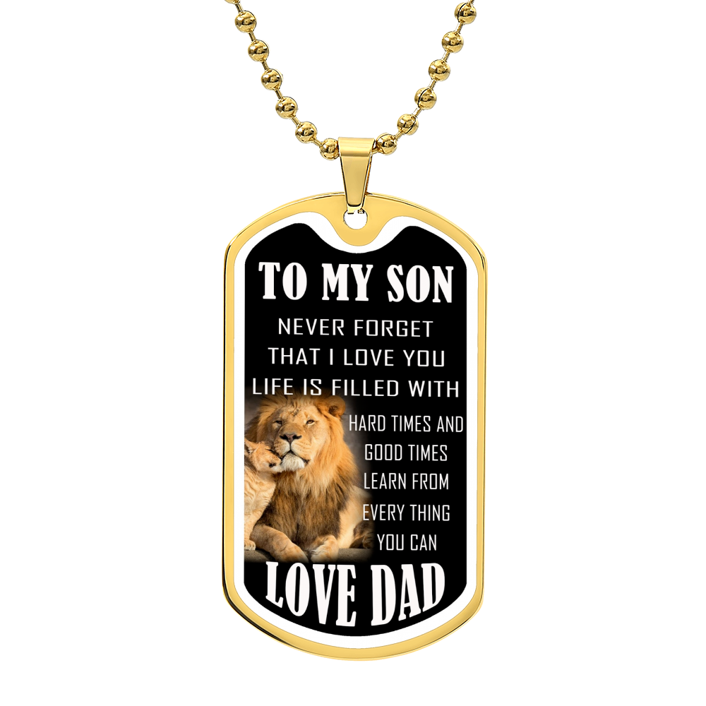 To My Son Love Dad