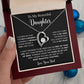 To My Daughter Necklace, Gift for Daughter from Dad, Father Daughter Necklace  22_5_Black