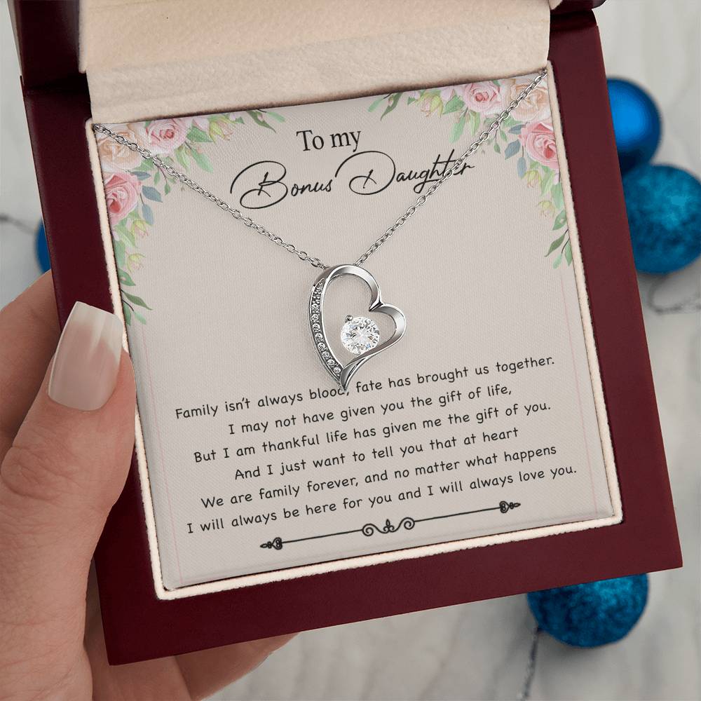 To my Bonus Daughter Necklace, Bonus Daughter, Step Daughter Gift 30_11