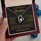 To My Daughter Necklace, Gift for Daughter from Dad, Father Daughter Necklace  11_5_Gold