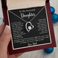 To My Daughter Necklace, Gift for Daughter from Dad, Father Daughter Necklace  4_5_Black