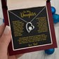 To My Daughter Necklace, Gift for Daughter from Dad, Father Daughter Necklace 3_6_Gold