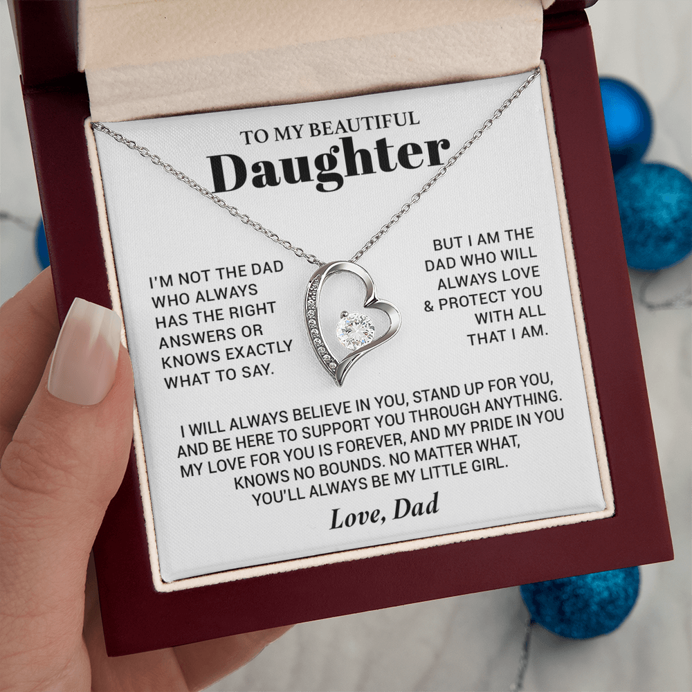 To My Daughter Necklace from Dad, Daughter Dad Necklace, Gifts for Daughter 17_10