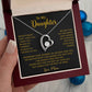 To My Daughter Necklace, Gift for Daughter from Mom, Mother Daughter Necklace 18_5_Gold