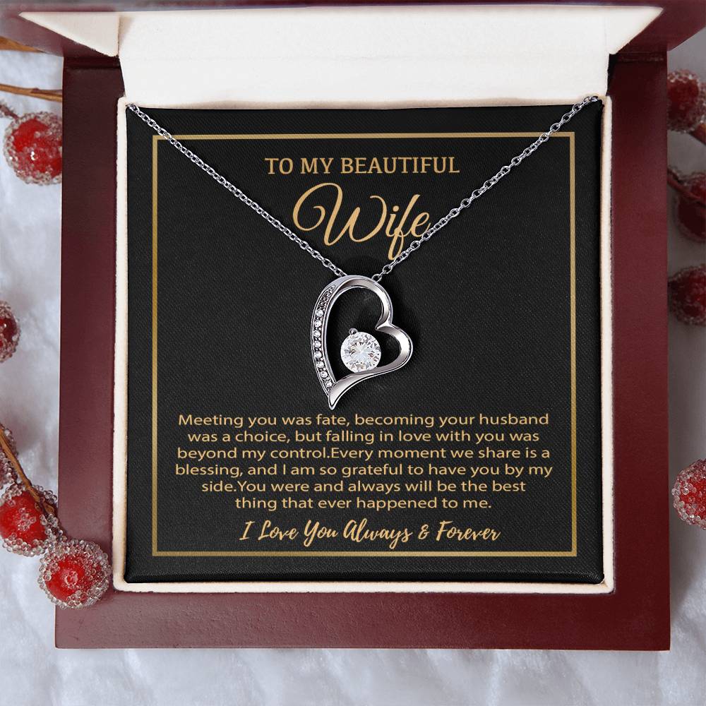 To My Wife Necklace, Christmas Gifts For Women, Anniversary Gift For Wife 19_12