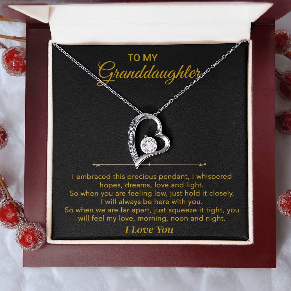 To My Granddaughter Necklace, Granddaughter Gift from Grandpa, Christmas Gift 30_5