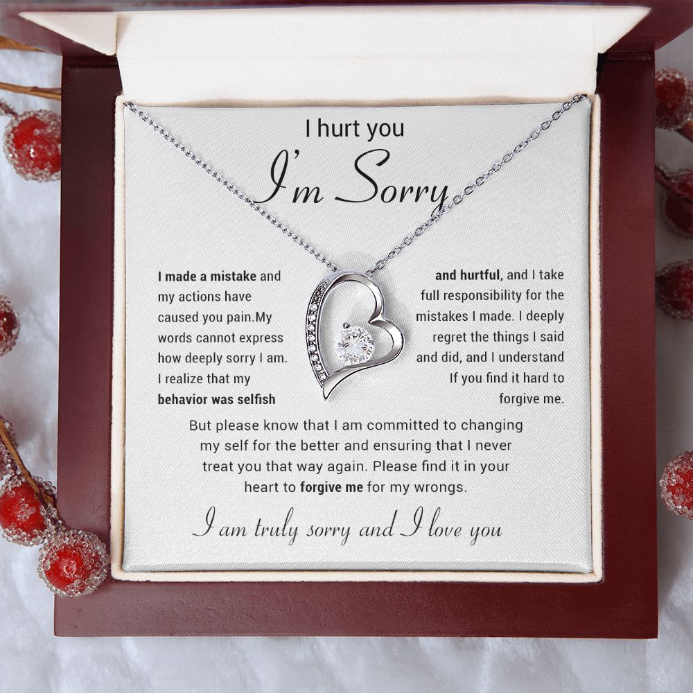 Apology Gift for Her Necklace, Apology Necklace gift, Forgiveness Gift For Wife