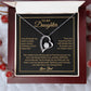 To My Daughter Necklace, Gift for Daughter from Dad, Father Daughter Necklace 4_6_Gold