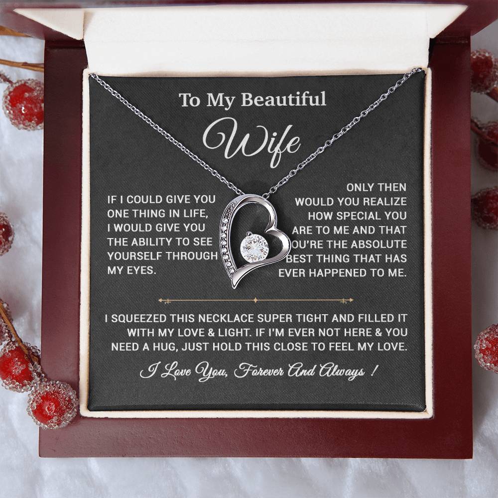 To My Wife Necklace, Gift For Wife, Anniversary Gift,Christmas Gift