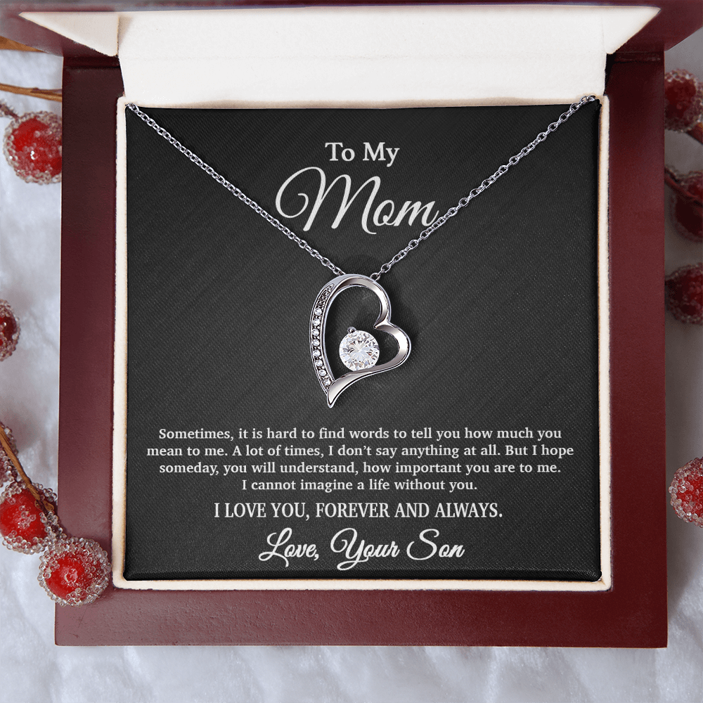 To My Mom Necklace, Gift From Son For Birthday, Mother's Day Gift 5_4