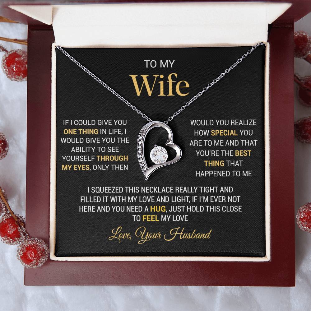 To My Wife Necklace, Gift For Wife, Anniversary Gift For Wife, Christmas Gift 20_11