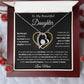 To My Daughter Necklace, Gift For Daughter From Mom, Daughter Birthday Gift