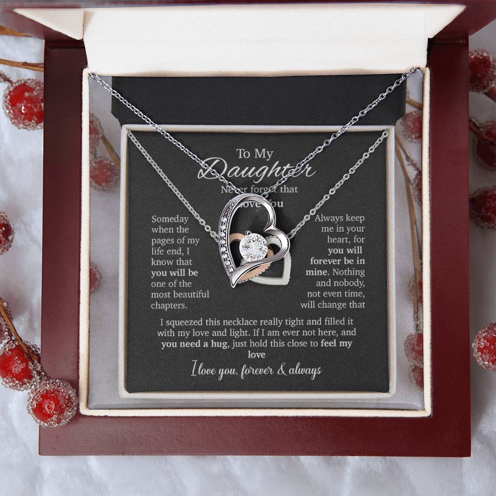 To My Daughter Necklace, Daughter Father Necklace, Daughter Gift From Dad, Mom 8_8