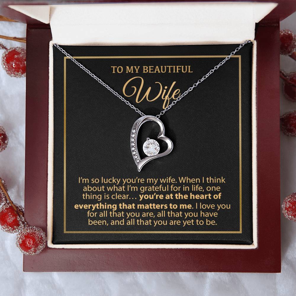 To My Wife Necklace, Vanlentines Gifts For Women, Anniversary Gift For Wife 5_1_Gold
