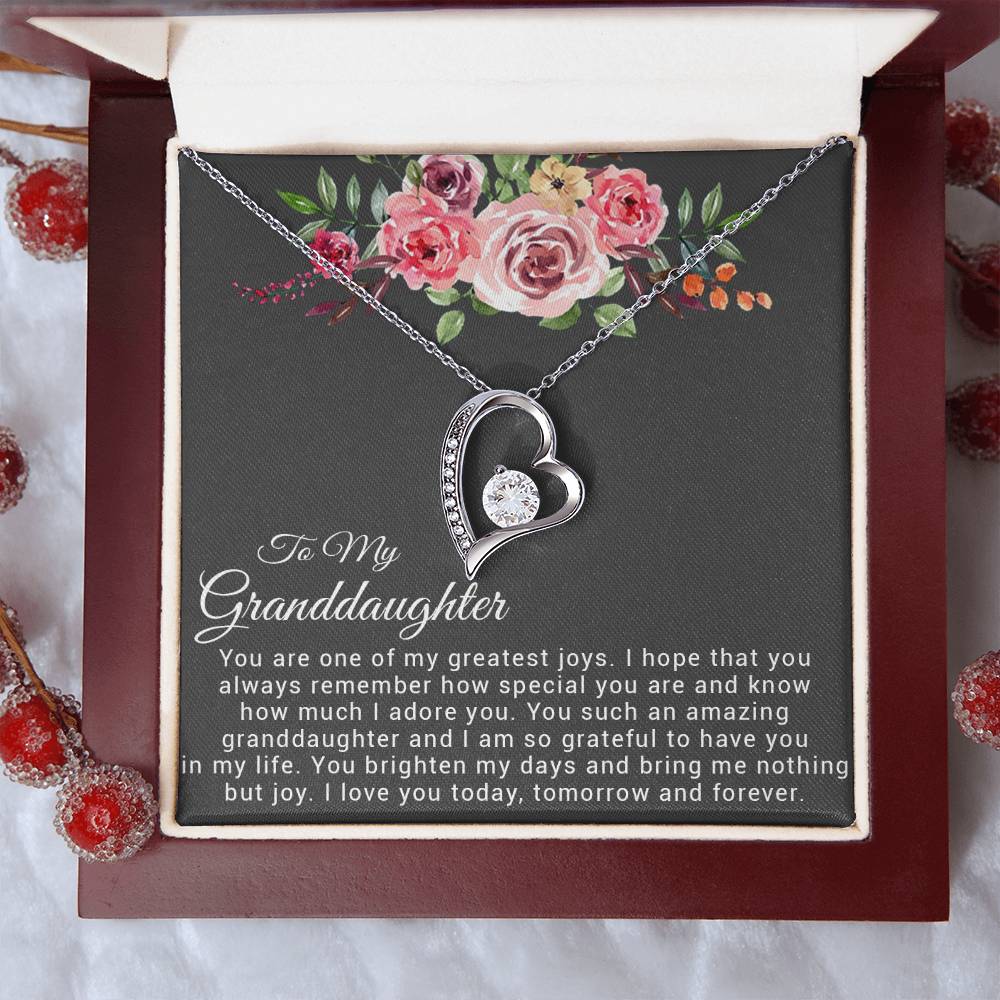 To My Granddaughter Necklace, Birthday Gift For Granddaughter, Granddaughter Gifts