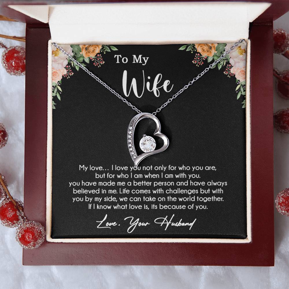 To My Wife Necklace, Wife Gift From Husband, Wife Husband Necklace, Mother Day