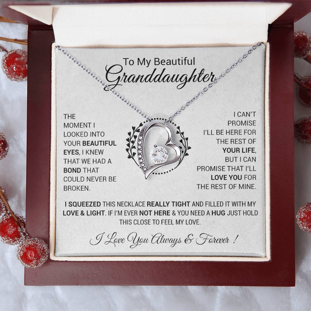 To My Granddaughter Necklace, Granddaughter Gift from Grandpa, Christmas Gift 4_12