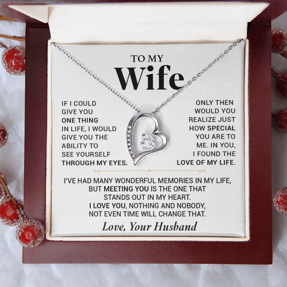 To My Wife Necklace, Anniversary Gift For Wife, Wife Birthday, Gift For Wife 777