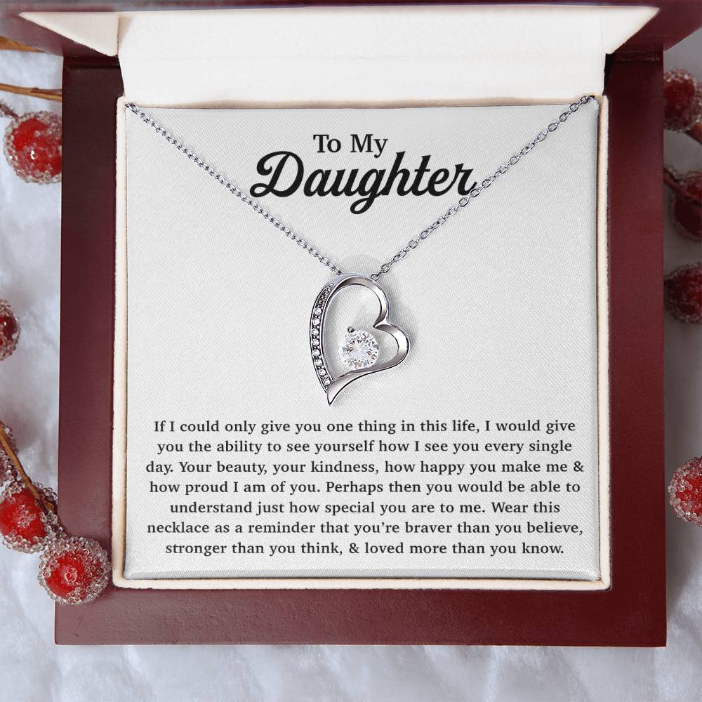 To My Daughter Necklace Gift From Dad, Daughter Gift, Father Daughter Necklace 22_11