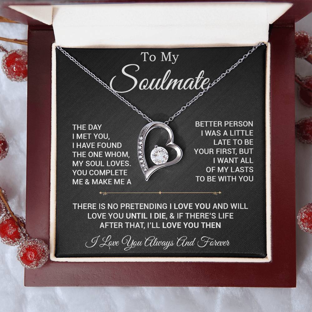 To My Soulmate Necklace, Valentines Day Gift, Gift For Wife, Anniversary Gift 28_2