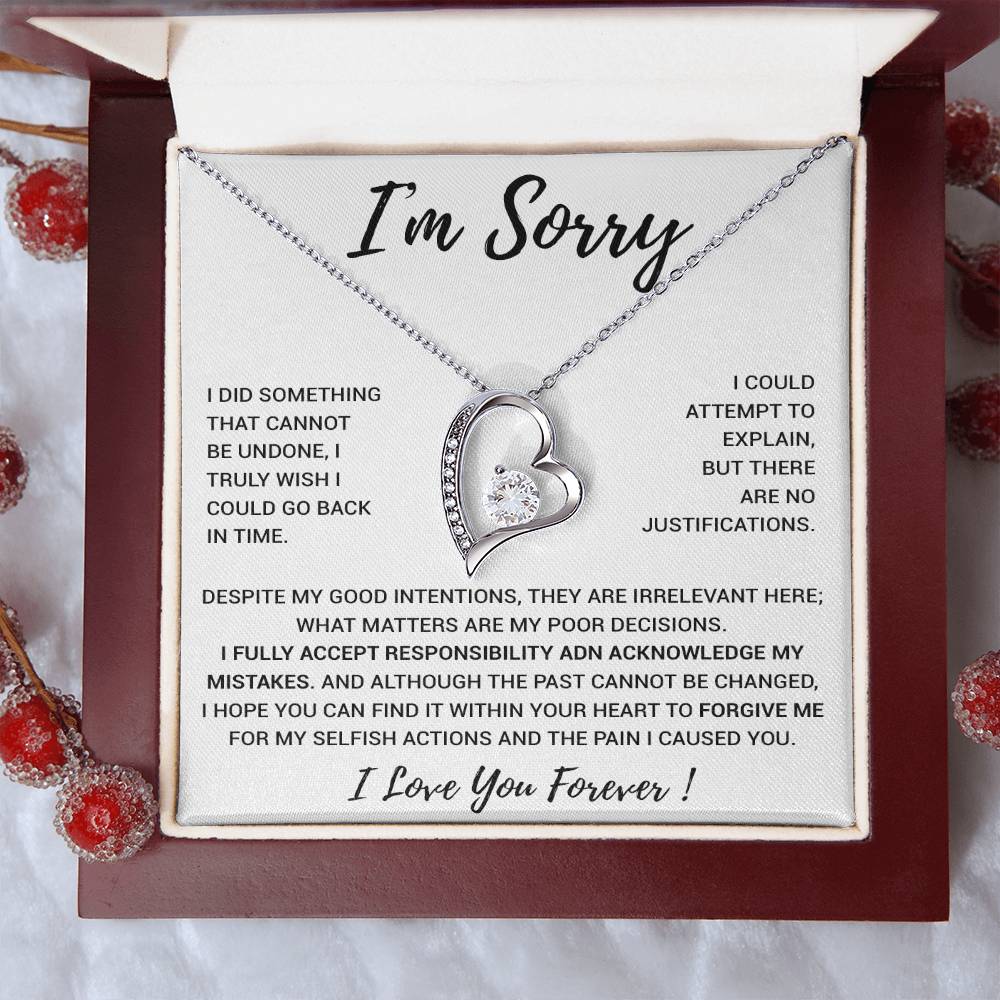 I'm Sorry Gift Apology Gift Necklace For Her, Wife, Girlfriend, Friend, Forgive 2_12