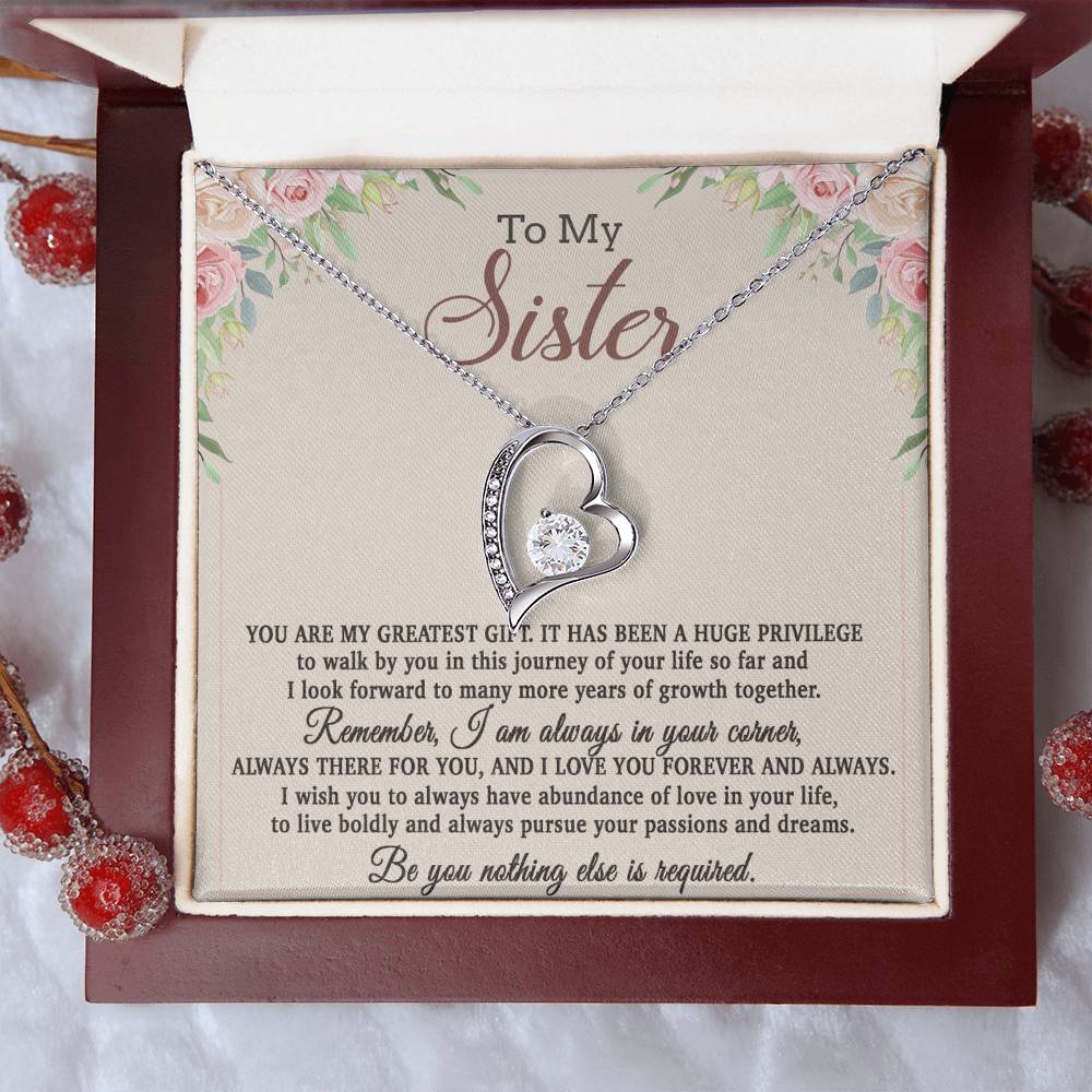 To My Sister Necklace, Brother to Sister, Birthday gift For Sister from Brother 26_8