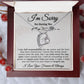 I'm Sorry Necklace Gifts, Apology Gifts For Her, Forgiveness Gift, Wife Gift
