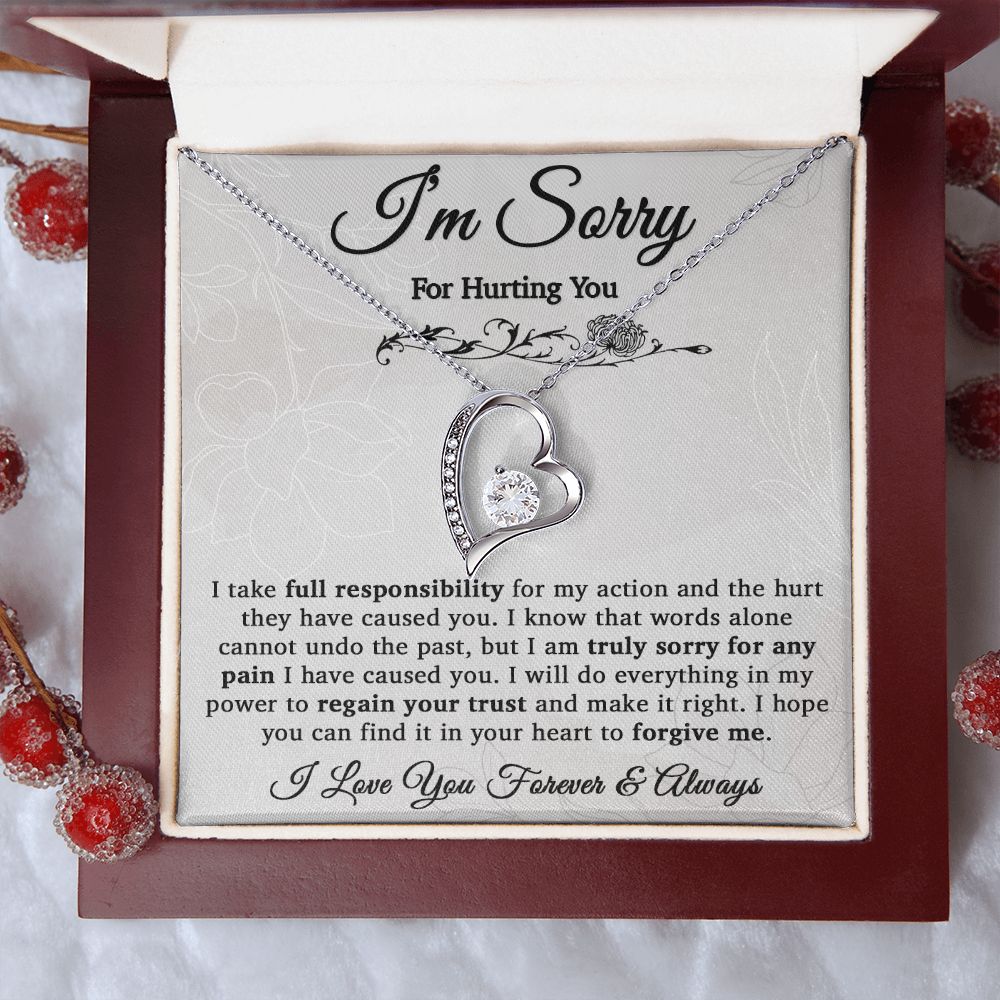 I'm Sorry Necklace Gifts, Apology Gifts For Her, Forgiveness Gift, Wife Gift