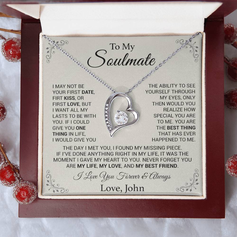 Custom To My Soulmate Necklace, Anniversary Gift, Birthday Gift, Christmas Gift 22_8
